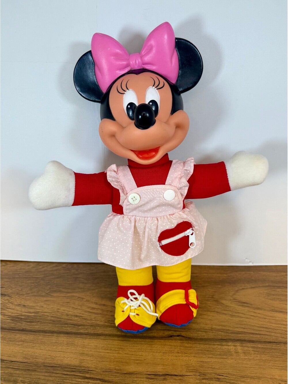 Vintage 1980s/90s Mattel Disney Learn-to-Dress Minnie Mouse Doll